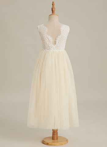 Enchanted Tulle Lace Flower Girl Dress