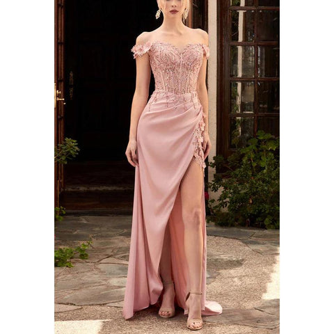 Robe de soirée longue fourreau à bretelles spaghetti et paillettes