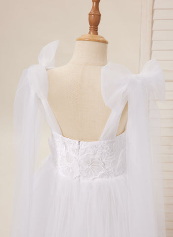 Tulle Ankle-length White Dress (2003227582)