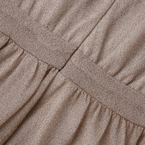 Vestidos de noche elegantes de estilo patchwork liso con escote en V y pliegues (4 colores) 