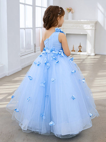 Ball-Gown/Princess Tulle Floor-length Flower Girl Dress