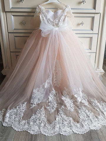 Princess Ball Gown for Girls with Lace Details