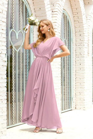Robe de soirée longue Baoleely pour mère de la mariée, grande taille, col en V, longueur au sol, pour invitée de mariage, 28020