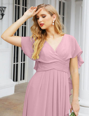 Baoleely Bridesmaid Dresses Backless Formal Prom Gowns for Evening Party Mother of The Bride Dress 28040