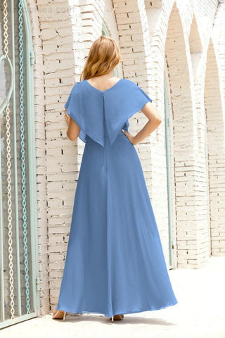 Robe de soirée longue Baoleely pour mère de la mariée, grande taille, col en V, longueur au sol, pour invitée de mariage, 28020