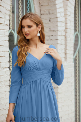 Robe de demoiselle d'honneur Baoleely en mousseline de soie, robe de soirée formelle, 28016