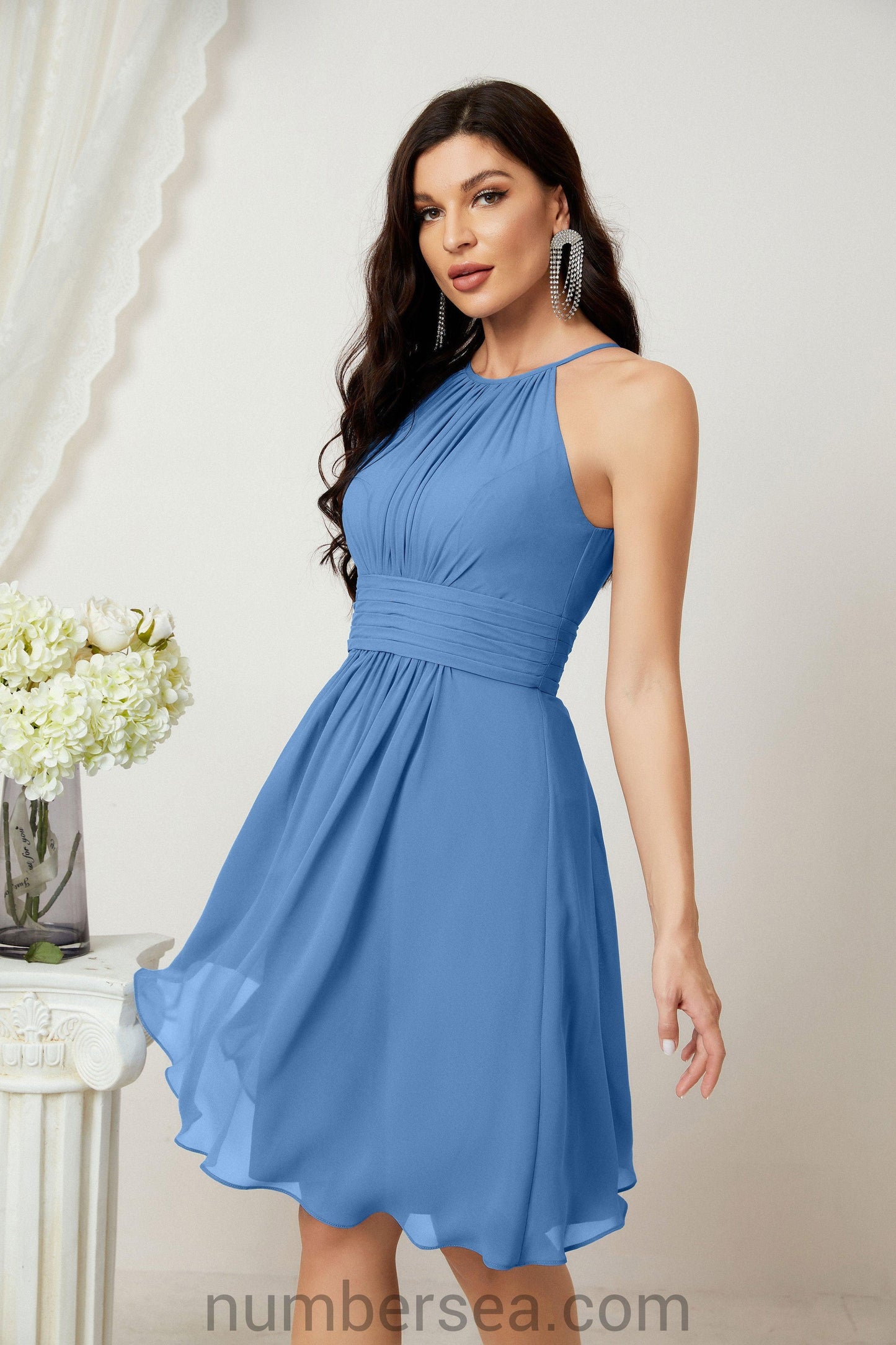 Halter Homecoming Dresses Formal Evening Party Cocktail Dress 28011