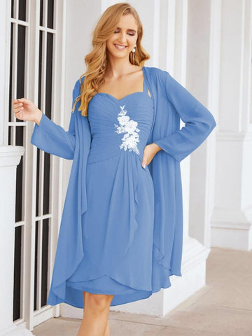 Sunnderly Mother of The Bride Groom Dresses Lace Appliques for Wedding Guest SY28066