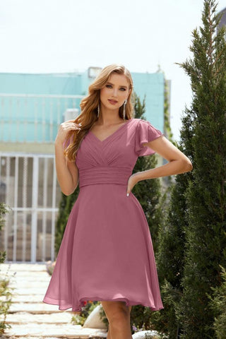 Vestidos de fiesta hasta la rodilla, vestido formal de cóctel para graduación 28013 