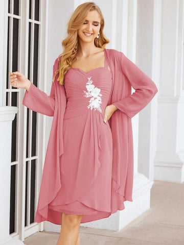 Sunnderly Mother of The Bride Groom Dresses Lace Appliques for Wedding Guest SY28066