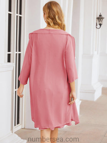 Sunnderly Mother of The Bride Dresses Prom Dress Casual Pleated Dress  SY28065