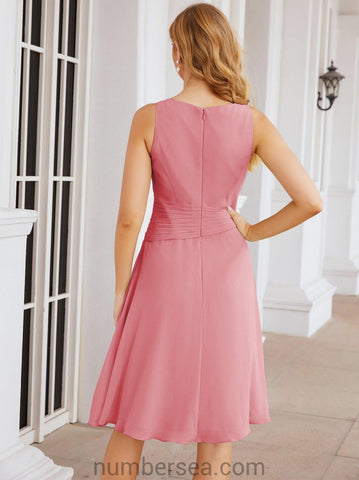 Sunnderly Mother of The Bride Dresses Prom Dress Casual Pleated Dress  SY28065