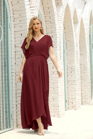 Robe de soirée longue Baoleely pour mère de la mariée, grande taille, col en V, longueur au sol, pour invitée de mariage, 28020