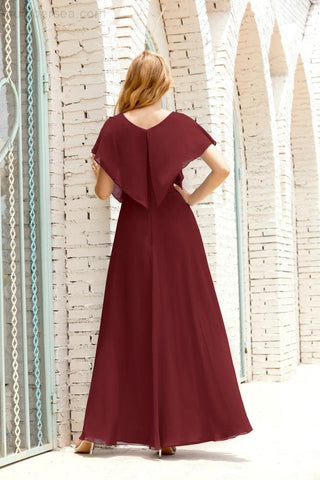 Robe de soirée longue Baoleely pour mère de la mariée, grande taille, col en V, longueur au sol, pour invitée de mariage, 28020