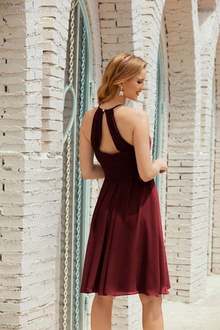 Vestidos de fiesta sin mangas, vestido formal de cóctel para graduación 28014 