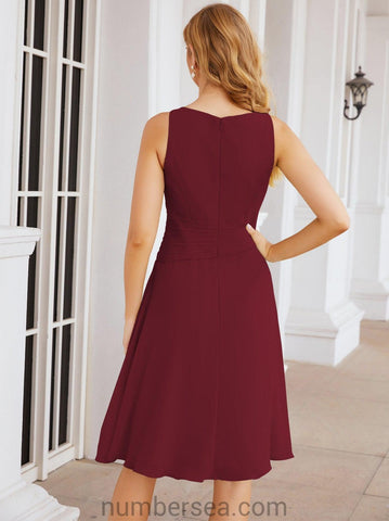 Sunnderly Mother of The Bride Dresses Prom Dress Casual Pleated Dress  SY28065