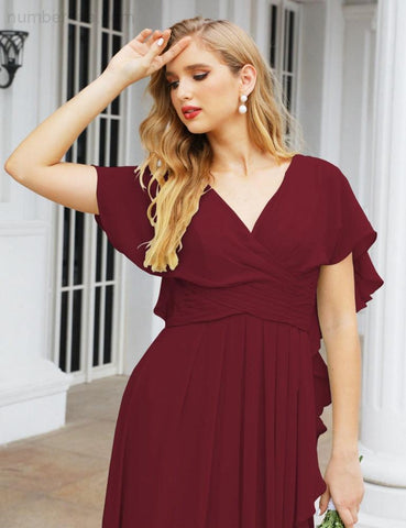 Baoleely Bridesmaid Dresses Backless Formal Prom Gowns for Evening Party Mother of The Bride Dress 28040