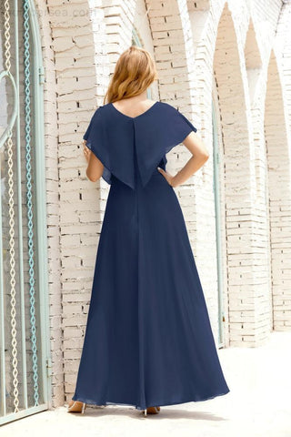 Robe de soirée longue Baoleely pour mère de la mariée, grande taille, col en V, longueur au sol, pour invitée de mariage, 28020