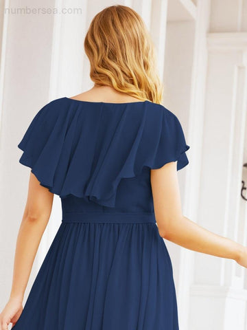 Robes de demoiselle d'honneur à manches flottantes, robes de soirée formelles, robes de bal 28044 