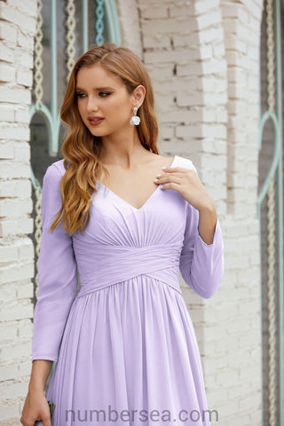 Robe de demoiselle d'honneur Baoleely en mousseline de soie, robe de soirée formelle, 28016