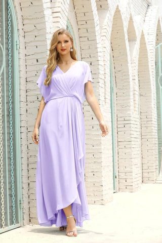 Robe de soirée longue Baoleely pour mère de la mariée, grande taille, col en V, longueur au sol, pour invitée de mariage, 28020