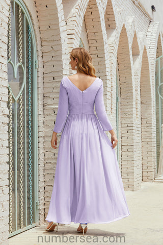 Robe de demoiselle d'honneur Baoleely en mousseline de soie, robe de soirée formelle, 28016