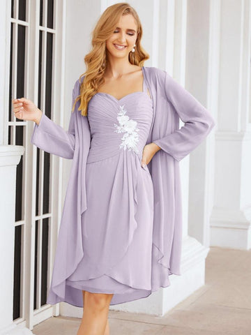 Sunnderly Mother of The Bride Groom Dresses Lace Appliques for Wedding Guest SY28066