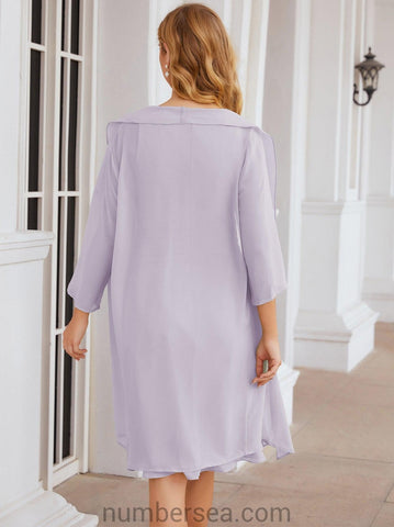 Sunnderly Mother of The Bride Dresses Prom Dress Casual Pleated Dress  SY28065