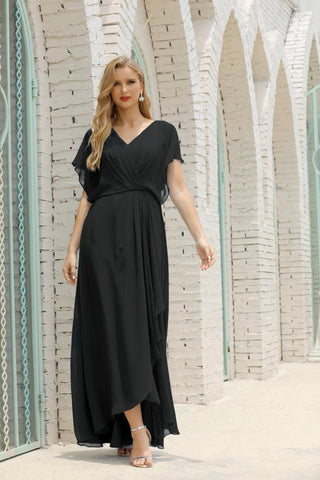 Robe de soirée longue Baoleely pour mère de la mariée, grande taille, col en V, longueur au sol, pour invitée de mariage, 28020