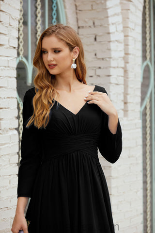 Robe de demoiselle d'honneur Baoleely en mousseline de soie, robe de soirée formelle, 28016