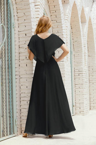 Robe de soirée longue Baoleely pour mère de la mariée, grande taille, col en V, longueur au sol, pour invitée de mariage, 28020
