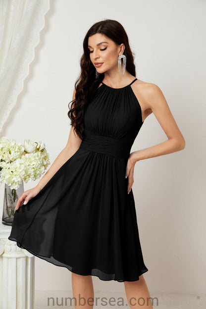 Halter Homecoming Dresses Formal Evening Party Cocktail Dress 28011