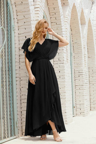 Robe de soirée longue Baoleely pour mère de la mariée, grande taille, col en V, longueur au sol, pour invitée de mariage, 28020