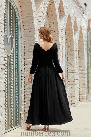 Robe de demoiselle d'honneur Baoleely en mousseline de soie, robe de soirée formelle, 28016