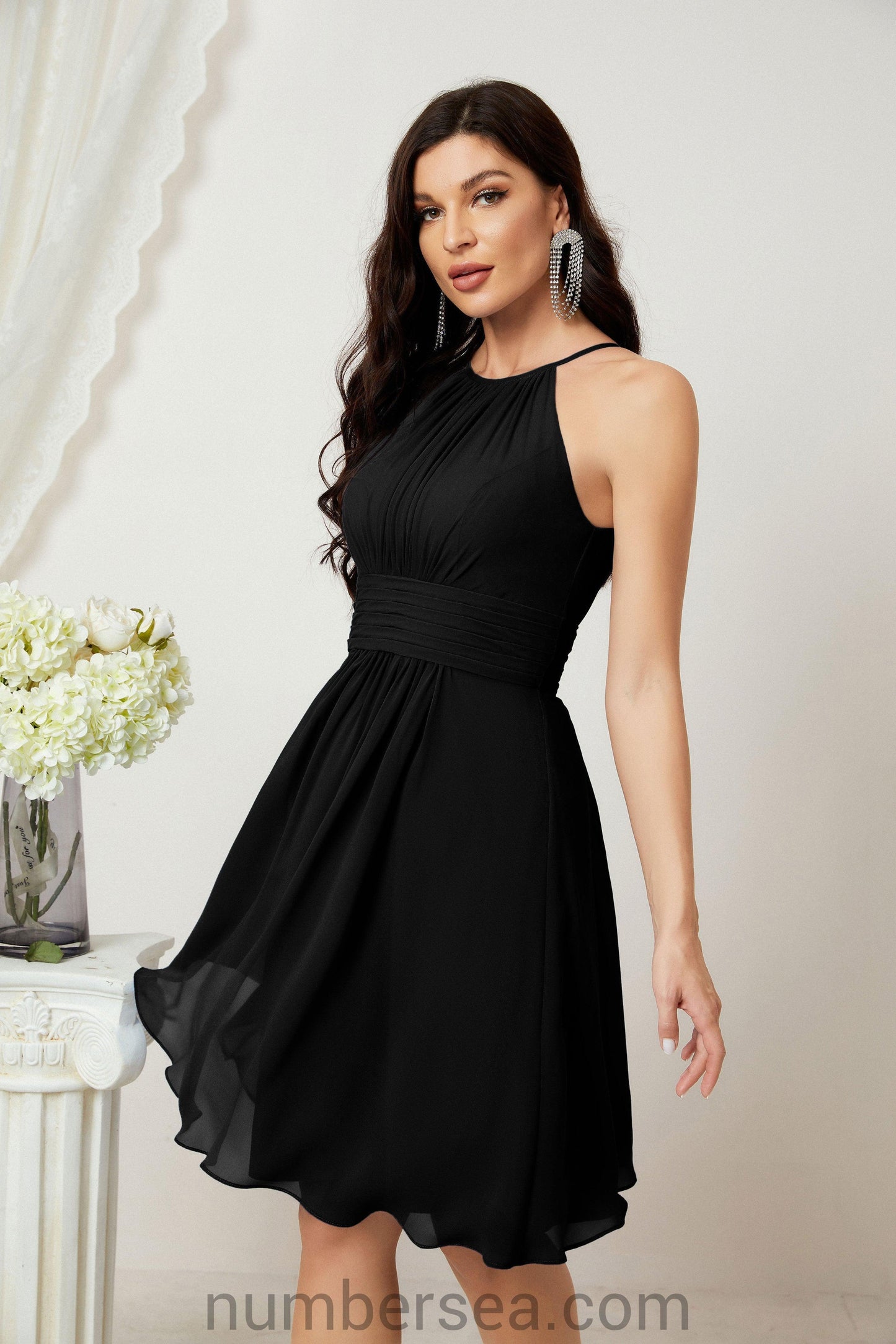 Halter Homecoming Dresses Formal Evening Party Cocktail Dress 28011