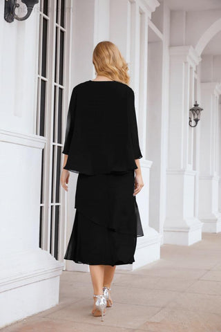 Sunnderly Two-Piece A-line Mother of The Bride Dress Formal Party Gown Dress SY28072