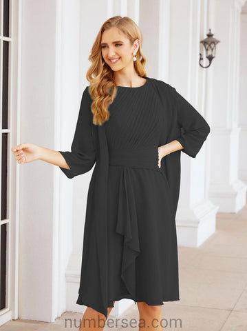 Sunnderly Mother of The Bride Dresses Prom Dress Casual Pleated Dress  SY28065