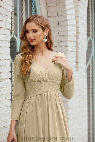 Robe de demoiselle d'honneur Baoleely en mousseline de soie, robe de soirée formelle, 28016