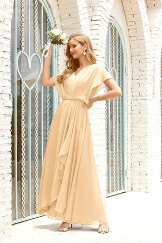 Robe de soirée longue Baoleely pour mère de la mariée, grande taille, col en V, longueur au sol, pour invitée de mariage, 28020