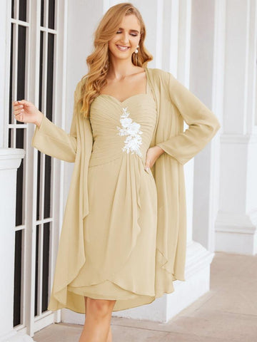 Sunnderly Mother of The Bride Groom Dresses Lace Appliques for Wedding Guest SY28066