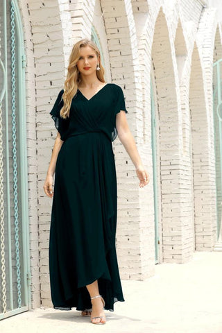 Robe de soirée longue Baoleely pour mère de la mariée, grande taille, col en V, longueur au sol, pour invitée de mariage, 28020