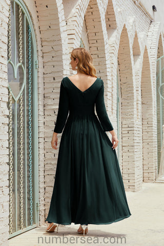 Robe de demoiselle d'honneur Baoleely en mousseline de soie, robe de soirée formelle, 28016