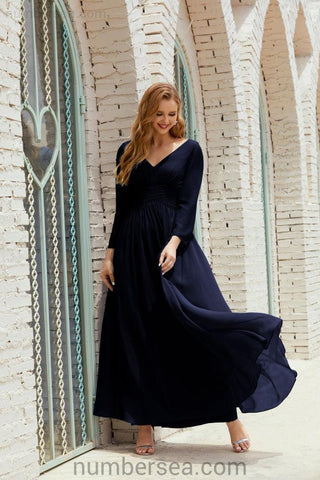 Robe de demoiselle d'honneur Baoleely en mousseline de soie, robe de soirée formelle, 28016