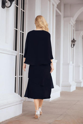 Sunnderly Two-Piece A-line Mother of The Bride Dress Formal Party Gown Dress SY28072