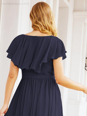 Robes de demoiselle d'honneur à manches flottantes, robes de soirée formelles, robes de bal 28044 