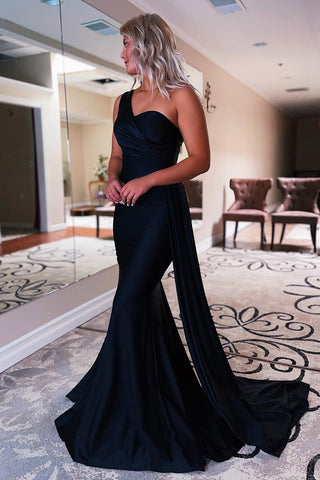One Shoulder Mermaid Prom Dress