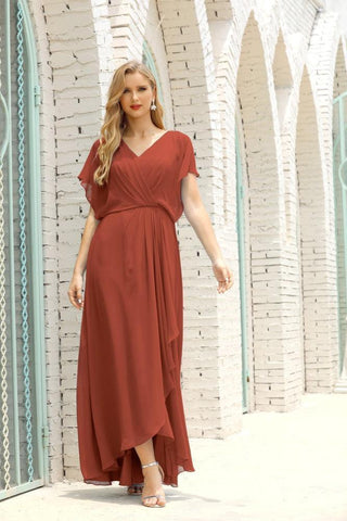 Robe de soirée longue Baoleely pour mère de la mariée, grande taille, col en V, longueur au sol, pour invitée de mariage, 28020