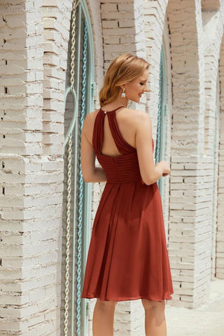 Vestidos de fiesta sin mangas, vestido formal de cóctel para graduación 28014 