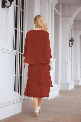 Sunnderly Two-Piece A-line Mother of The Bride Dress Formal Party Gown Dress SY28072