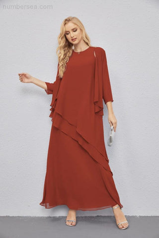 Mother of Bride Dresses with Open Front Lightweight Cardigan Formal Prom Gown  28081